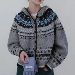 Vintage Fair Isle Knit Cardigan