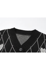 Fall Vintage Goth Style Knitted Sweater