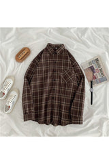 Vintage Grunge Plaid Shirt