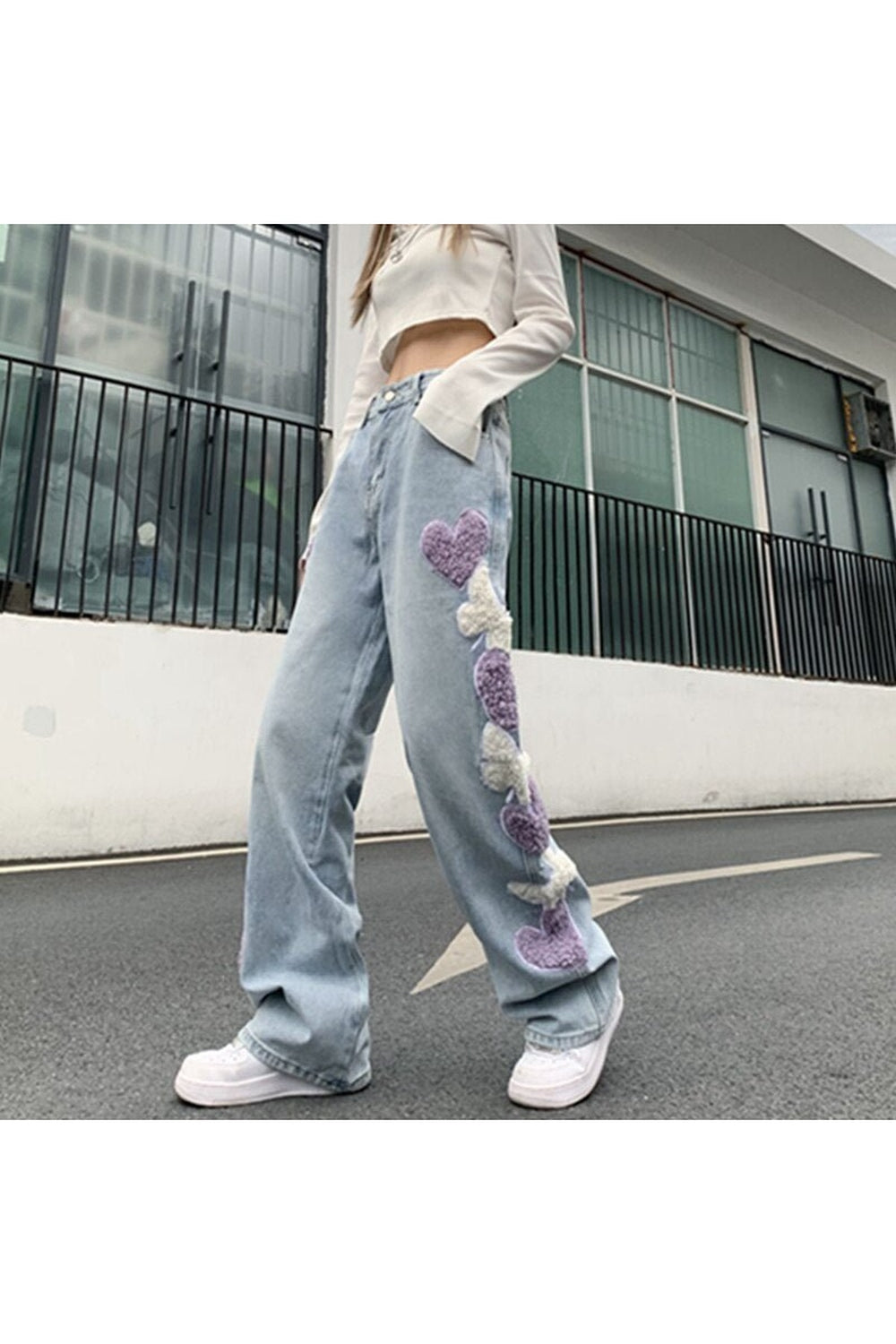 Vintage-Hose mit hoher Taille 