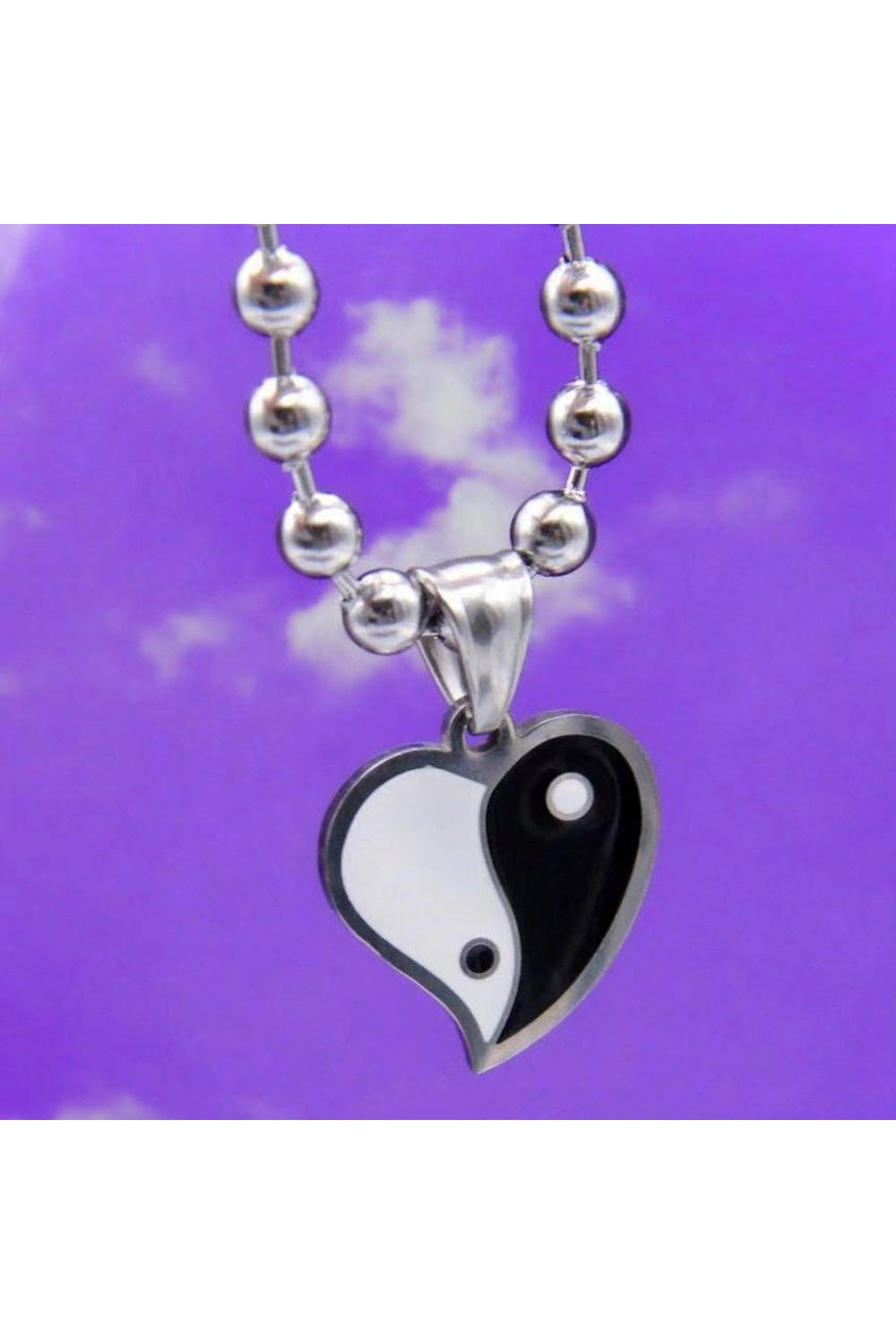 Collier vintage Love Flame
