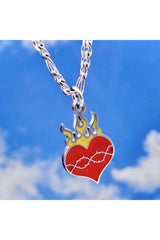Collier vintage Love Flame