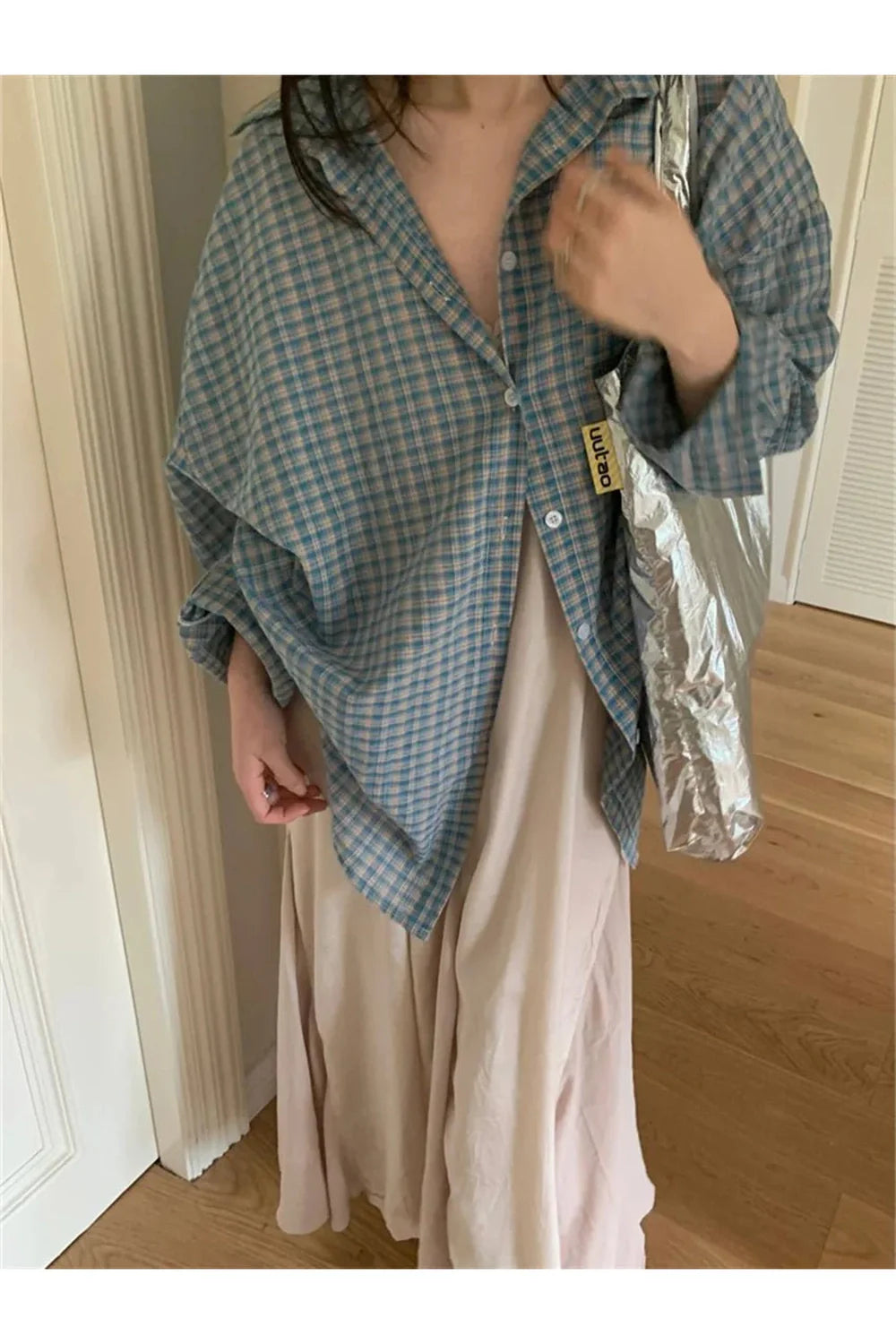 Vintage Plaid Oversized Shirt