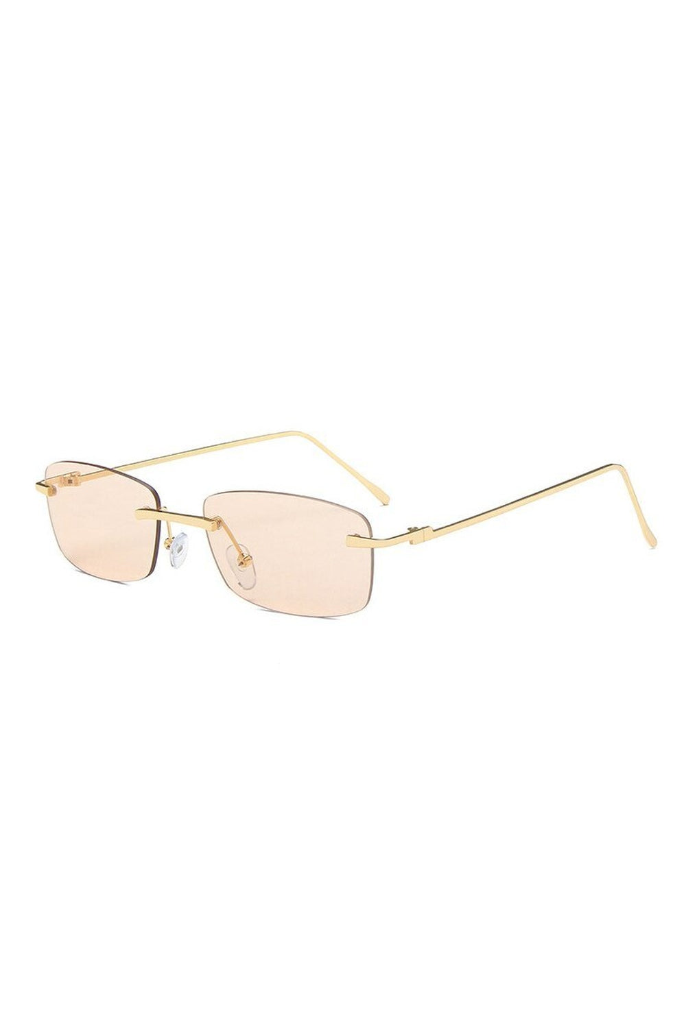 Vintage Rectangle Rimless Sunglasses