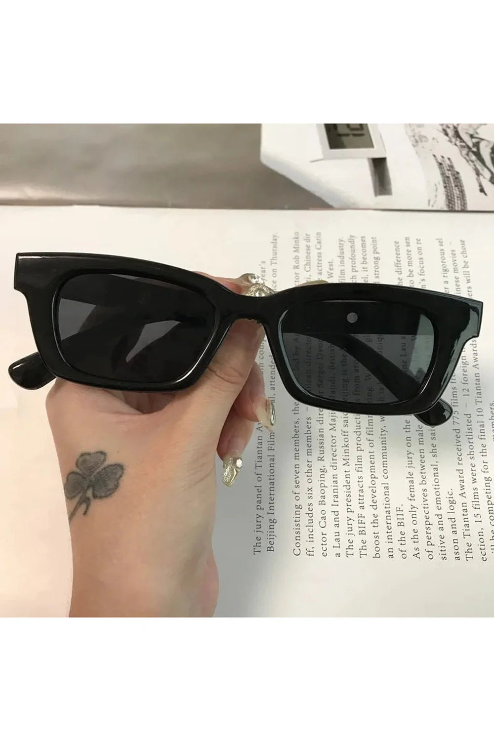 Vintage Rectangle Sunglasses