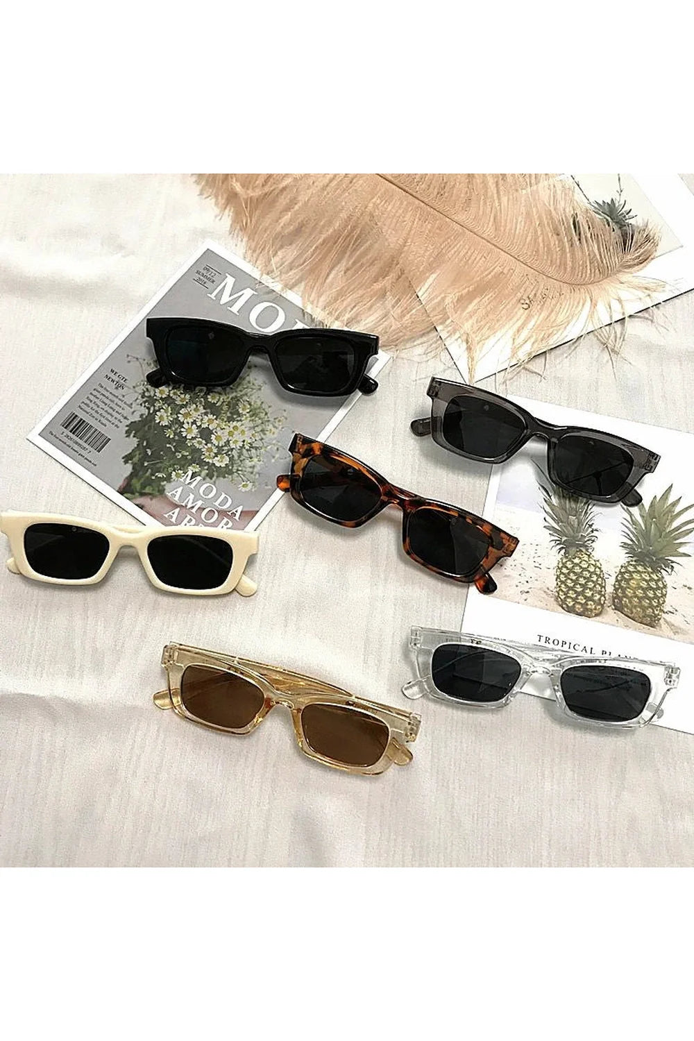 Vintage Rectangle Sunglasses