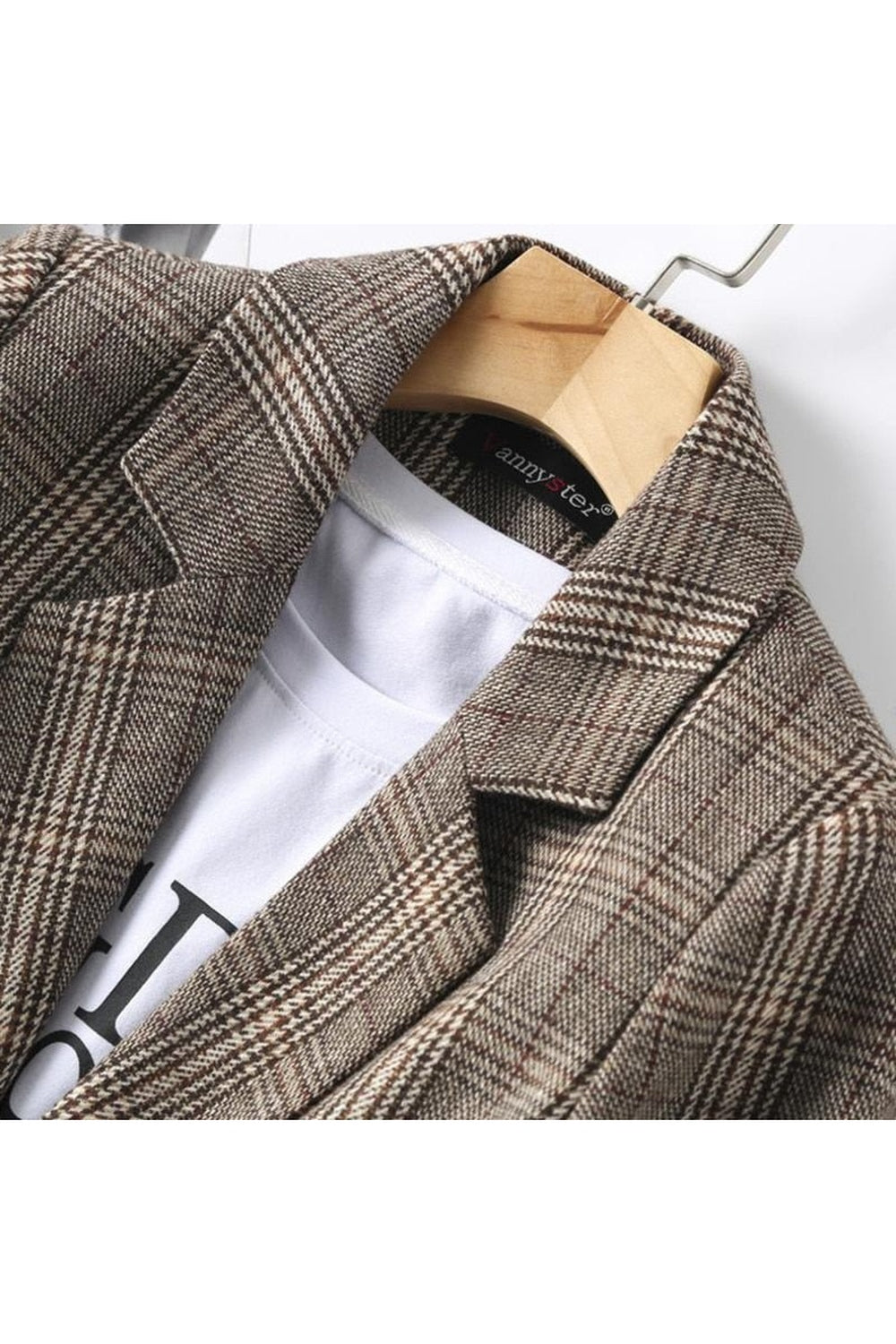 Blazer de bureau vintage d'automne à simple boutonnage