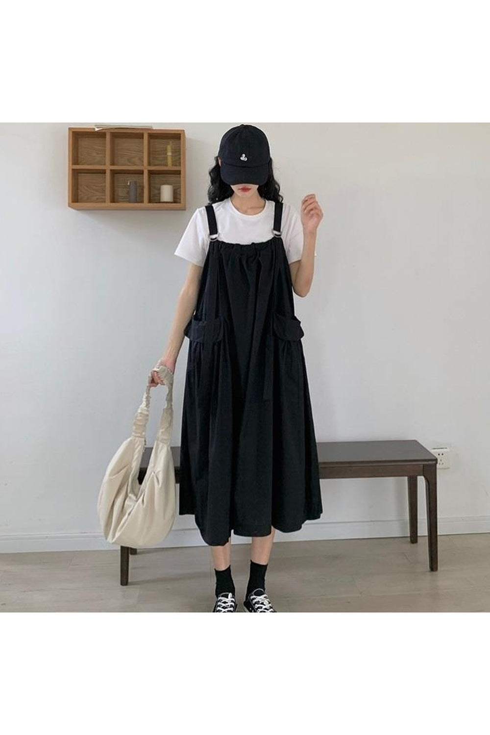 Vintage Sleeveless Long Dress