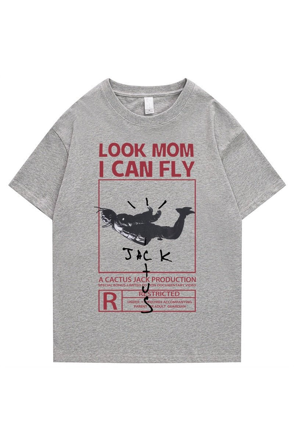 Vintage-T-Shirt mit Buchstaben-Print