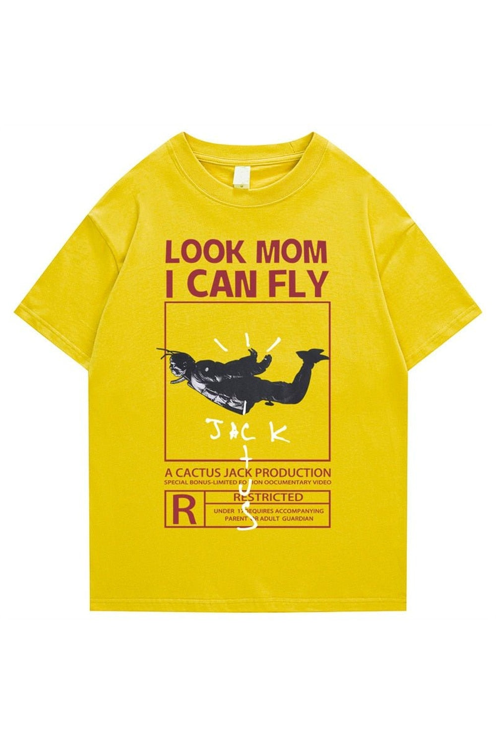 Vintage-T-Shirt mit Buchstaben-Print