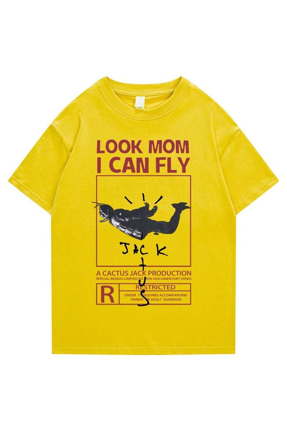 Vintage-T-Shirt mit Buchstaben-Print