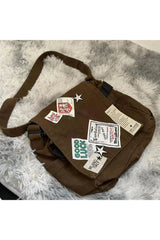 Vintage Y2K Messenger Canvas Women's Bag