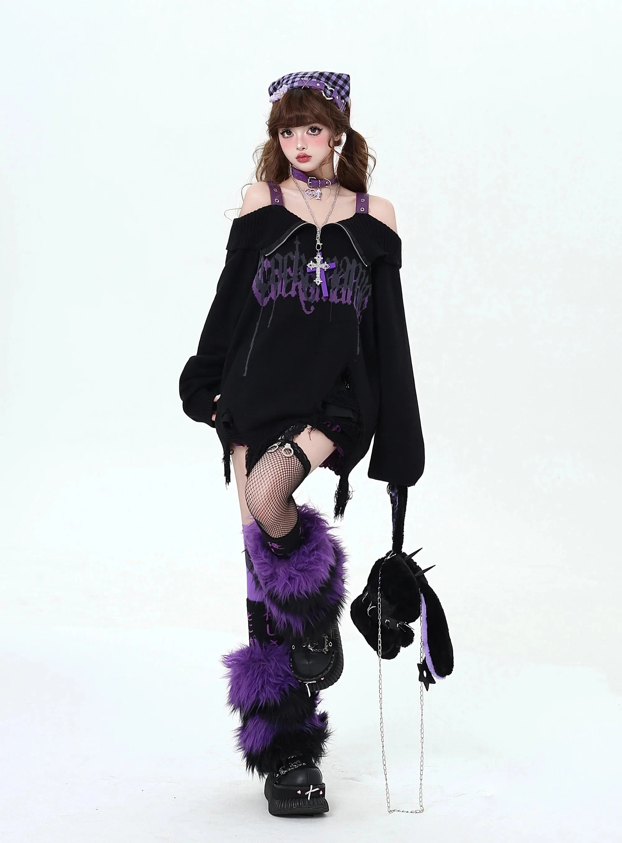 Violet Rebellion Chain Sweater