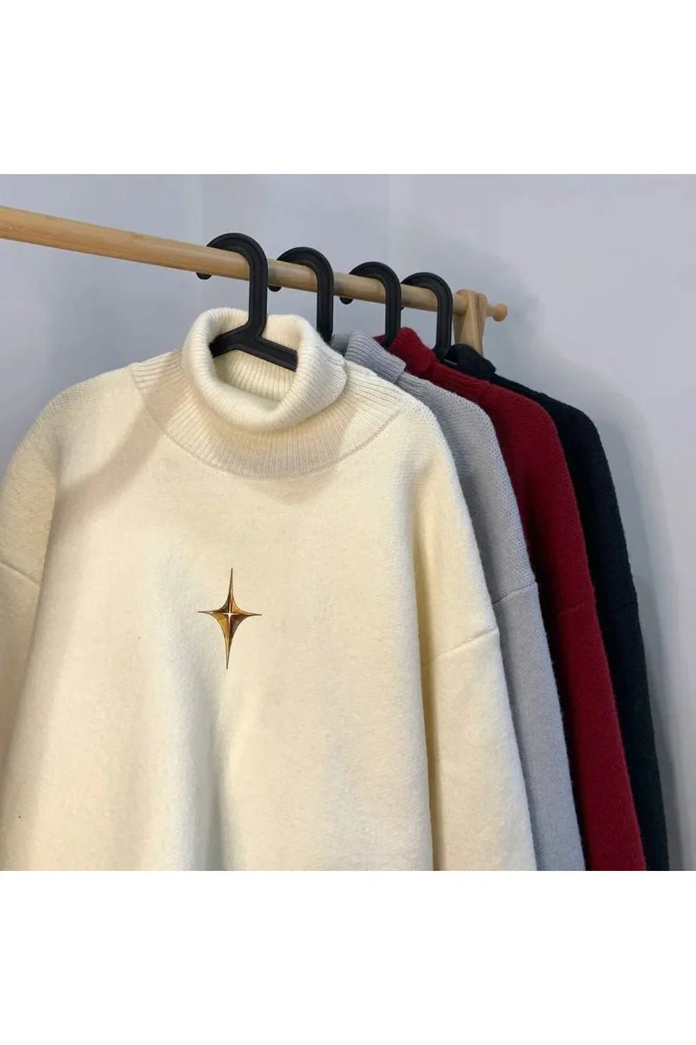 Pull à col roulé chaud pour l'automne