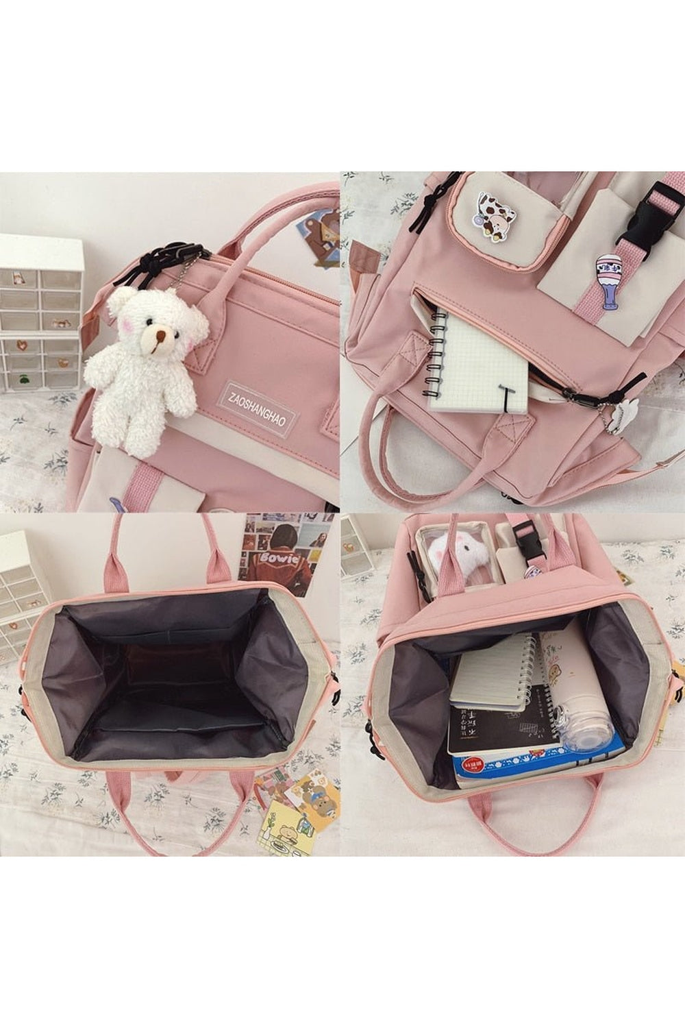 Sac à dos mignon imperméable aux couleurs pastel