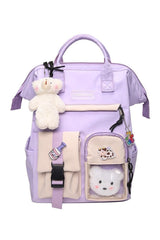 Sac à dos mignon imperméable aux couleurs pastel