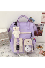 Sac à dos mignon imperméable aux couleurs pastel