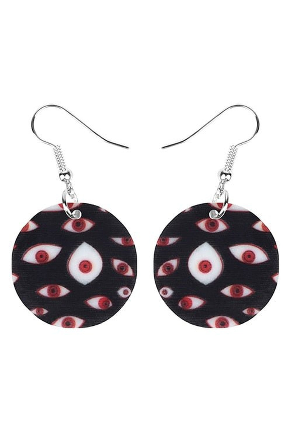 Weirdcore Acrylic Horror Eye Earrings