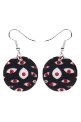 Weirdcore Acrylic Horror Eye Earrings