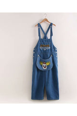 Weirdcore Style Denim Jumpsuit