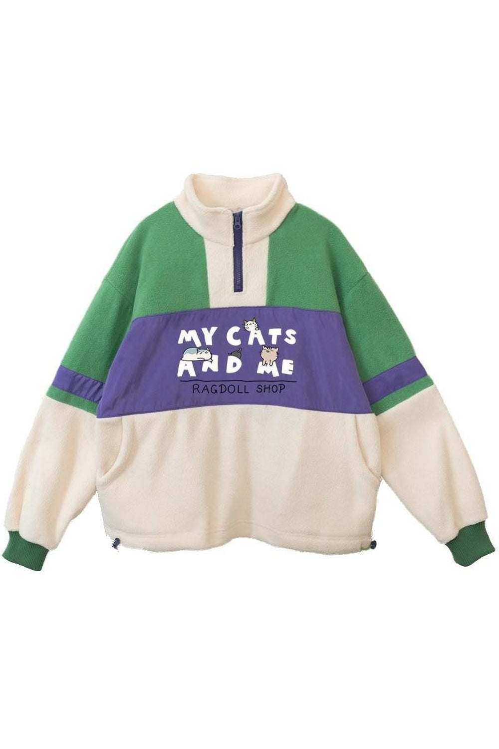 Weirdcore Teens Fleece Sweatshirt