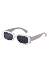 Weiße rechteckige Sonnenbrille