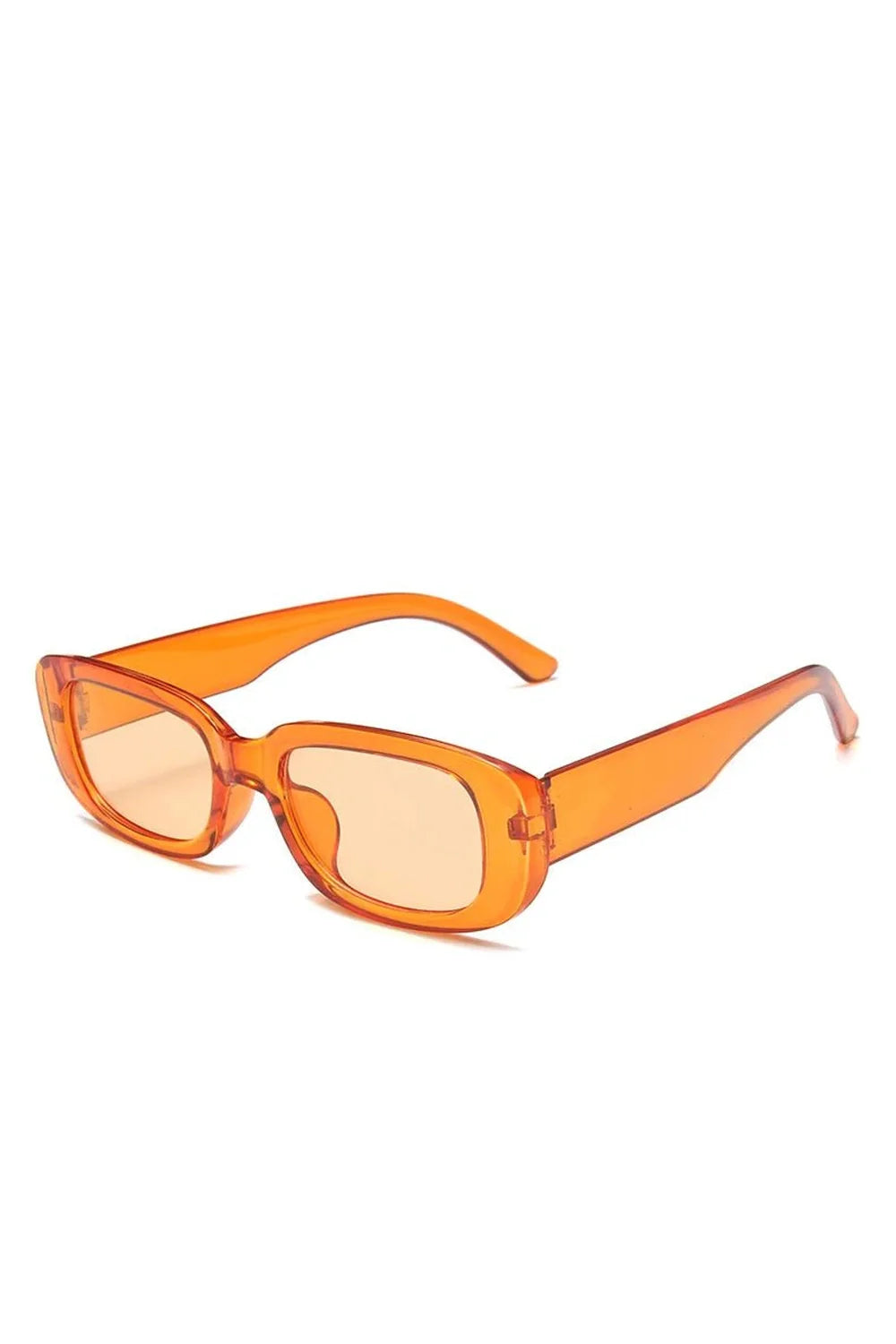 Weiße rechteckige Sonnenbrille