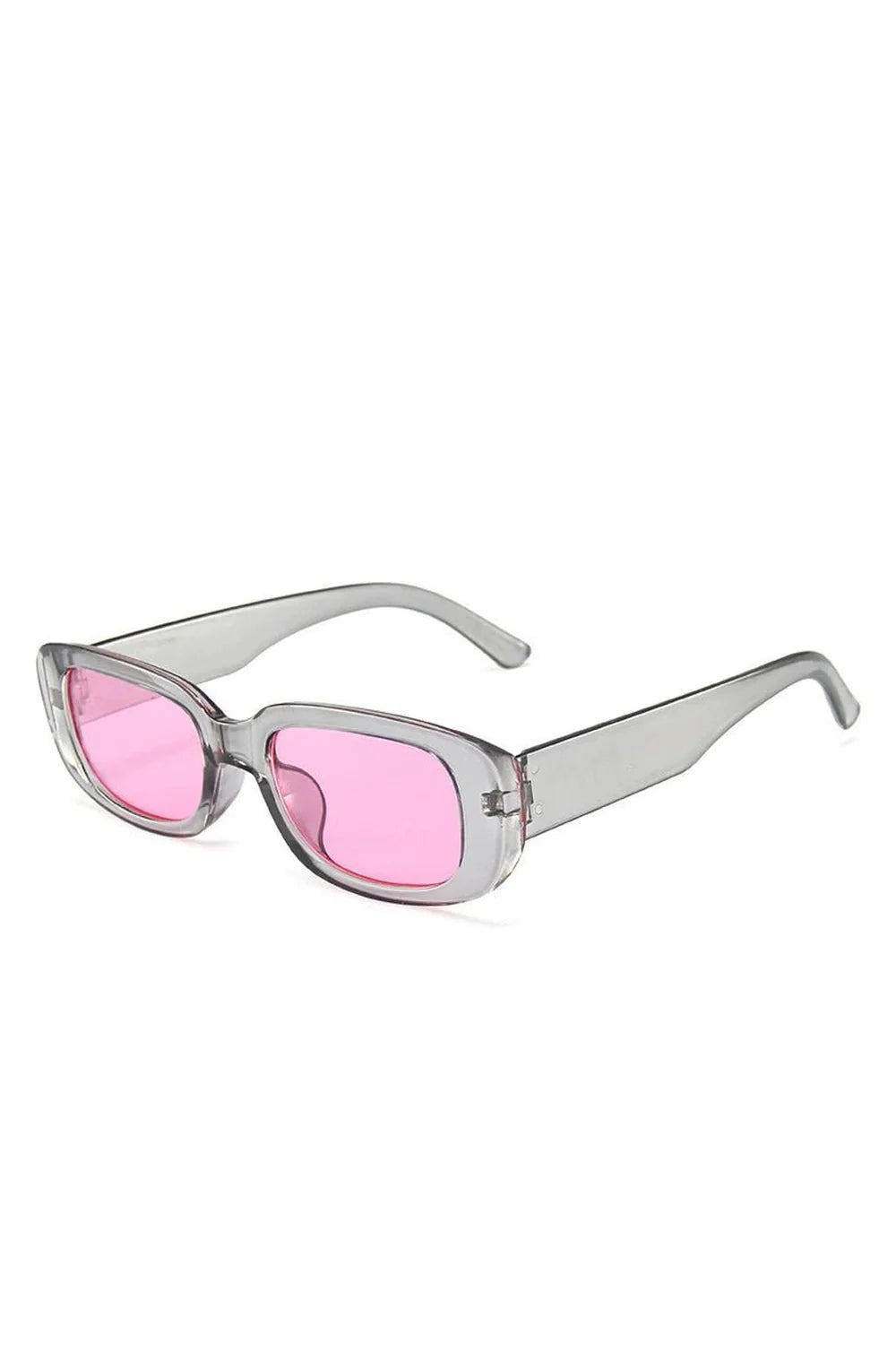 Weiße rechteckige Sonnenbrille
