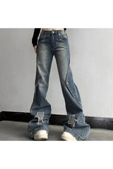 Fall Wide Leg High Waist Jeans