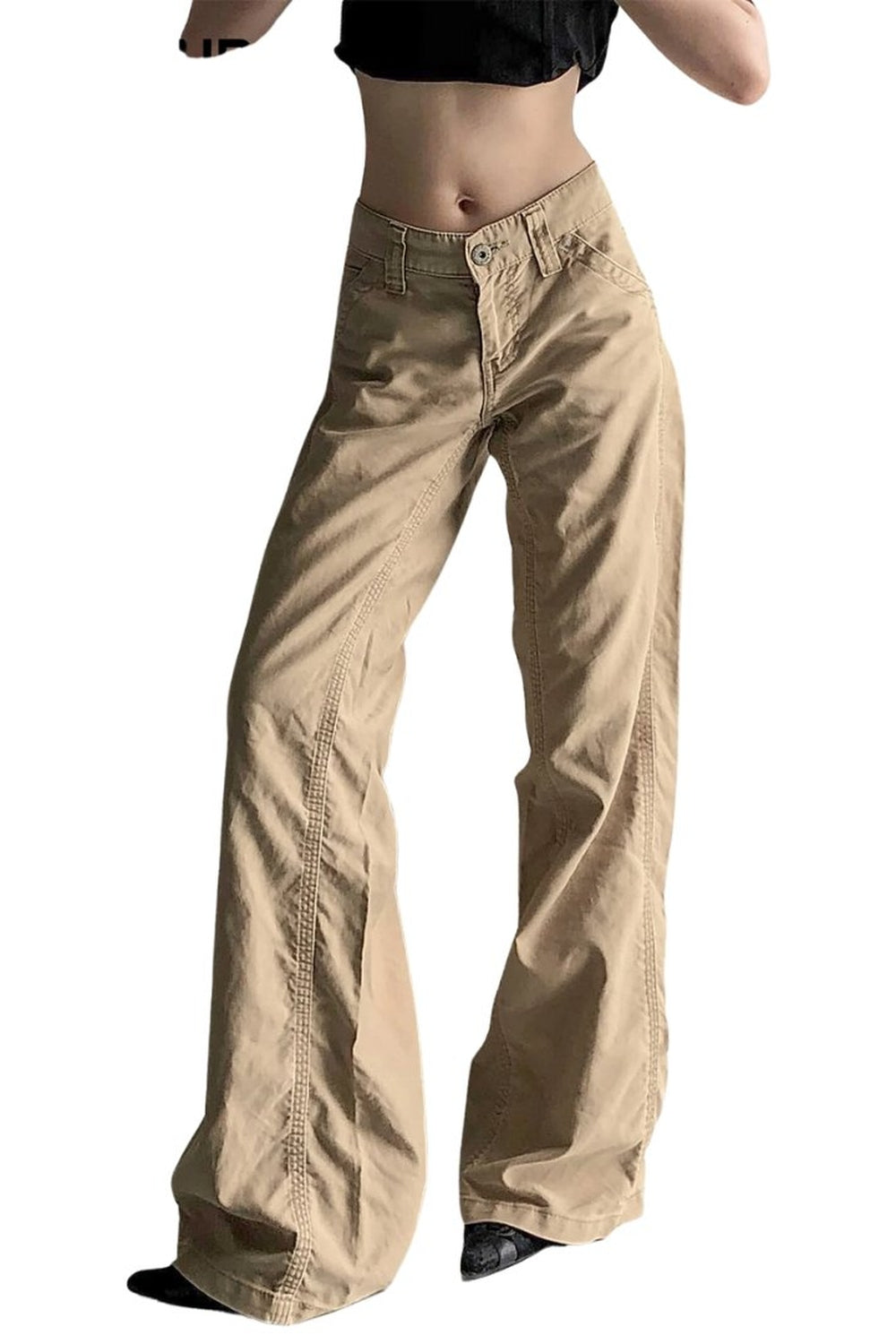 Wide-Leg Utility Cargo Pants