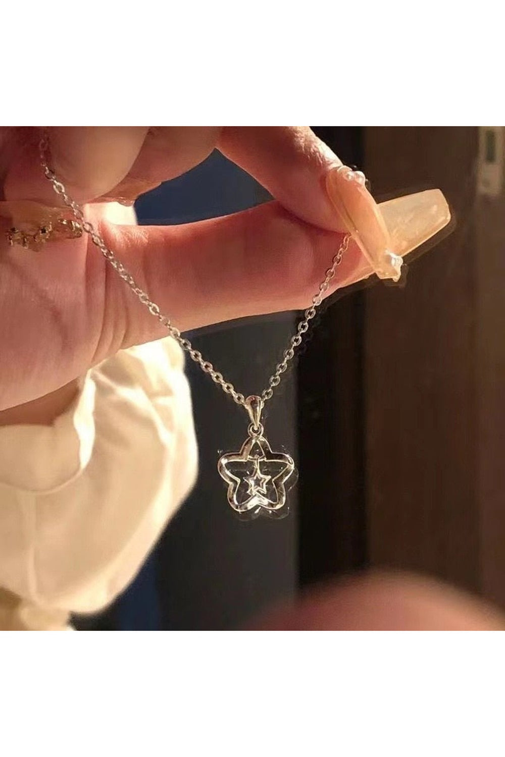 Collier de clavicule étoile à souhaits