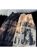 Worn Cat Retro T-shirt