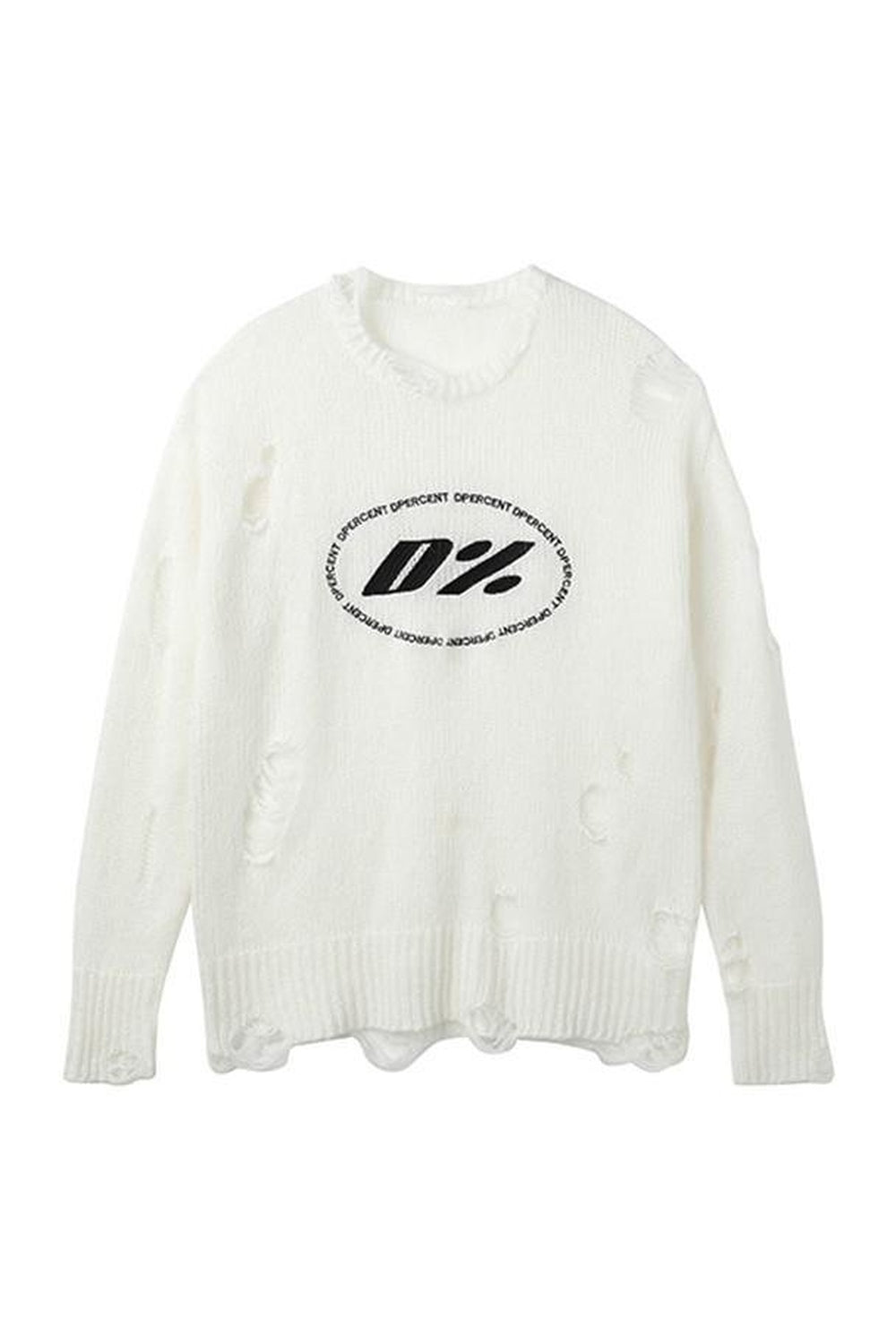 Pull creux esthétique automne Y2K