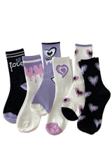 Chaussettes tube rayées esthétiques Y2K