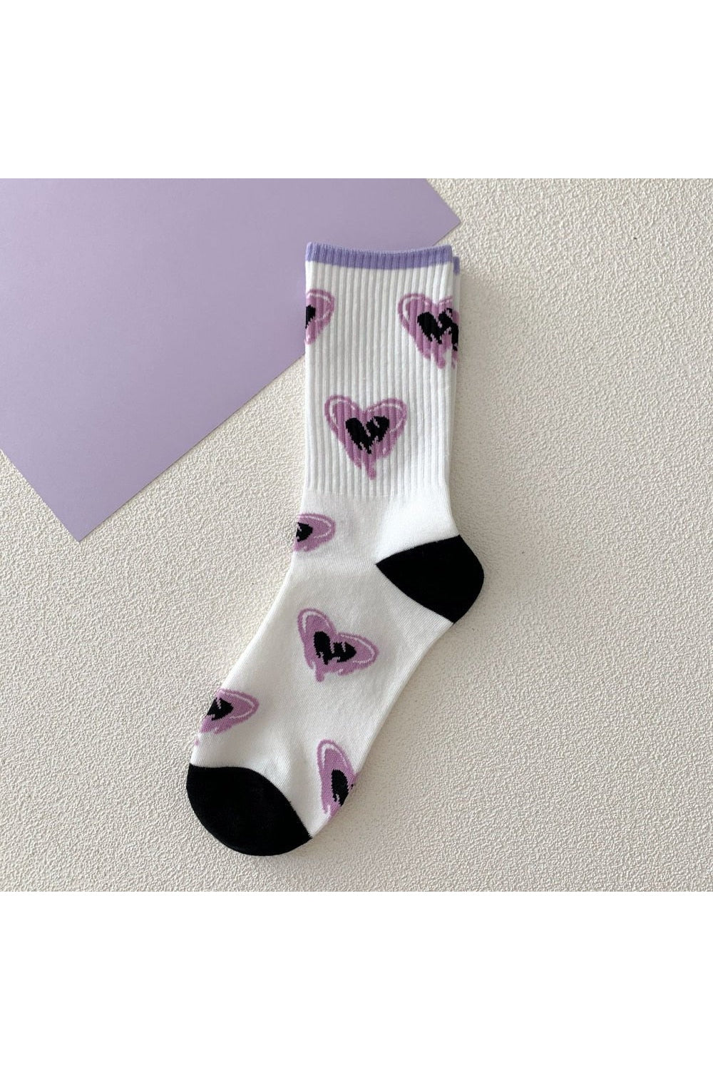 Chaussettes tube rayées esthétiques Y2K
