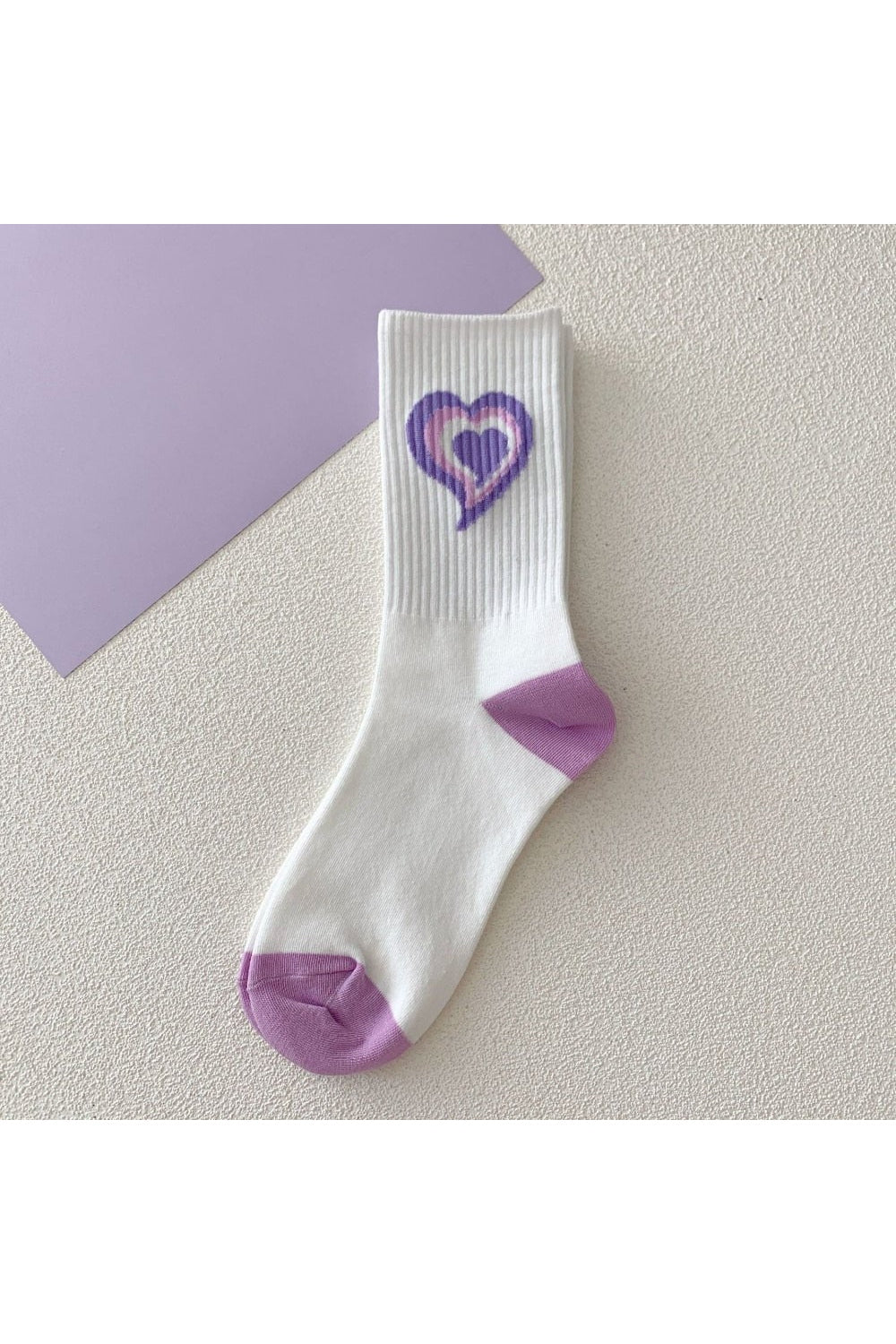 Chaussettes tube rayées esthétiques Y2K