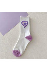 Chaussettes tube rayées esthétiques Y2K