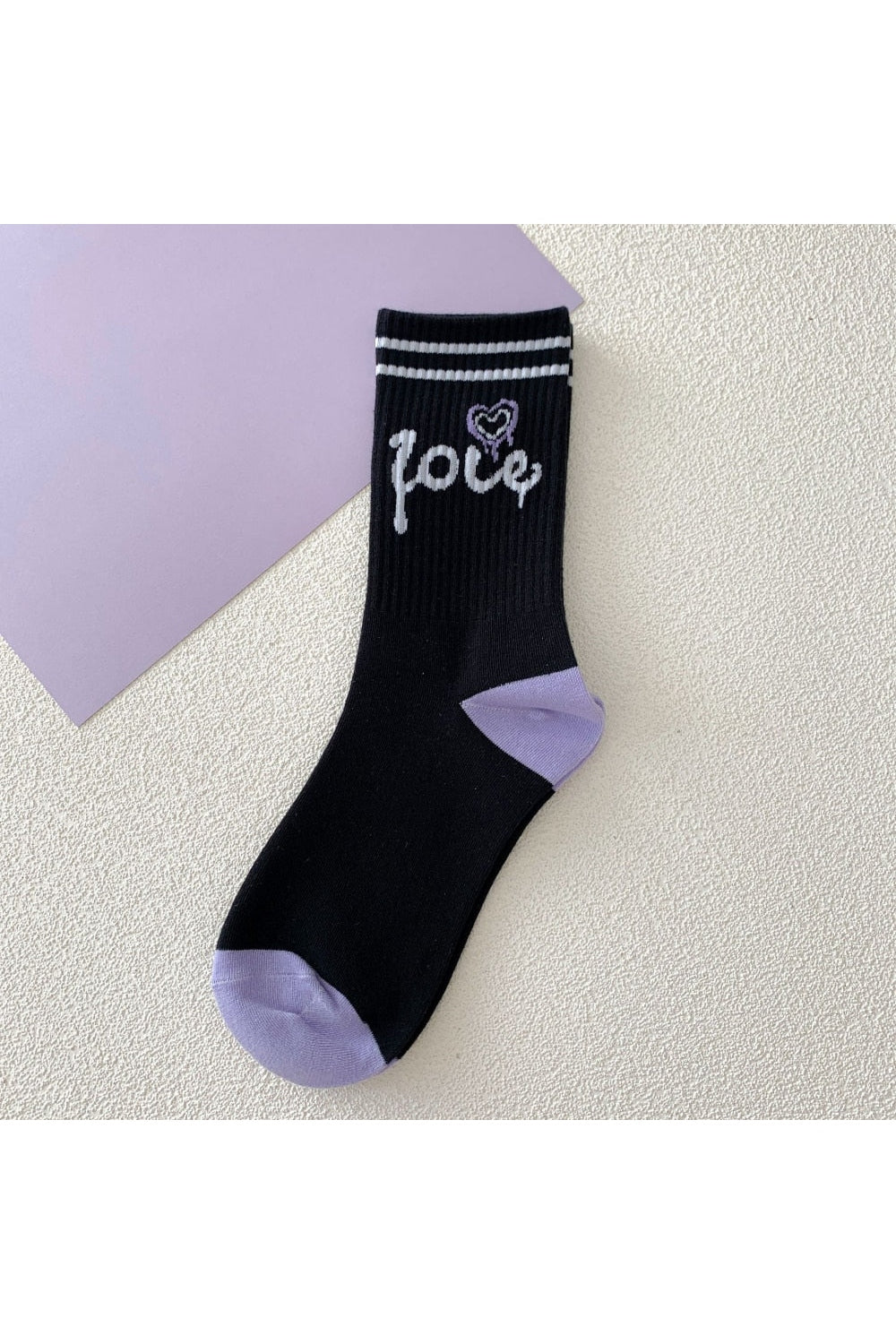 Chaussettes tube rayées esthétiques Y2K