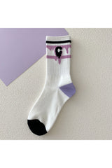 Chaussettes tube rayées esthétiques Y2K