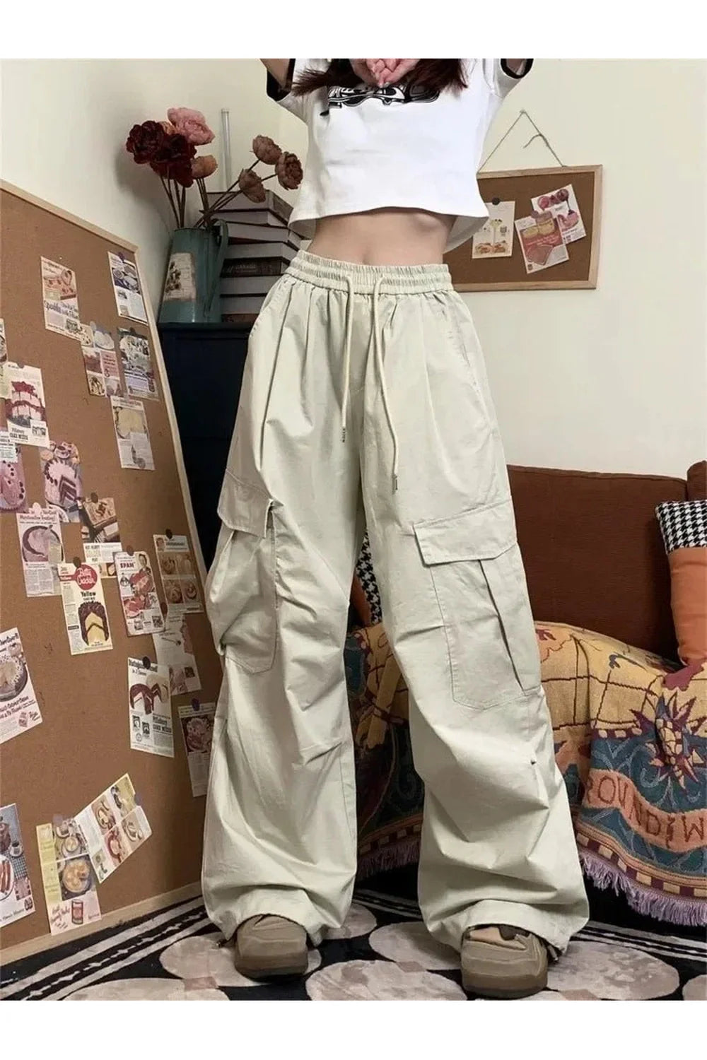 Y2K Baggy Cargo Women's Pants