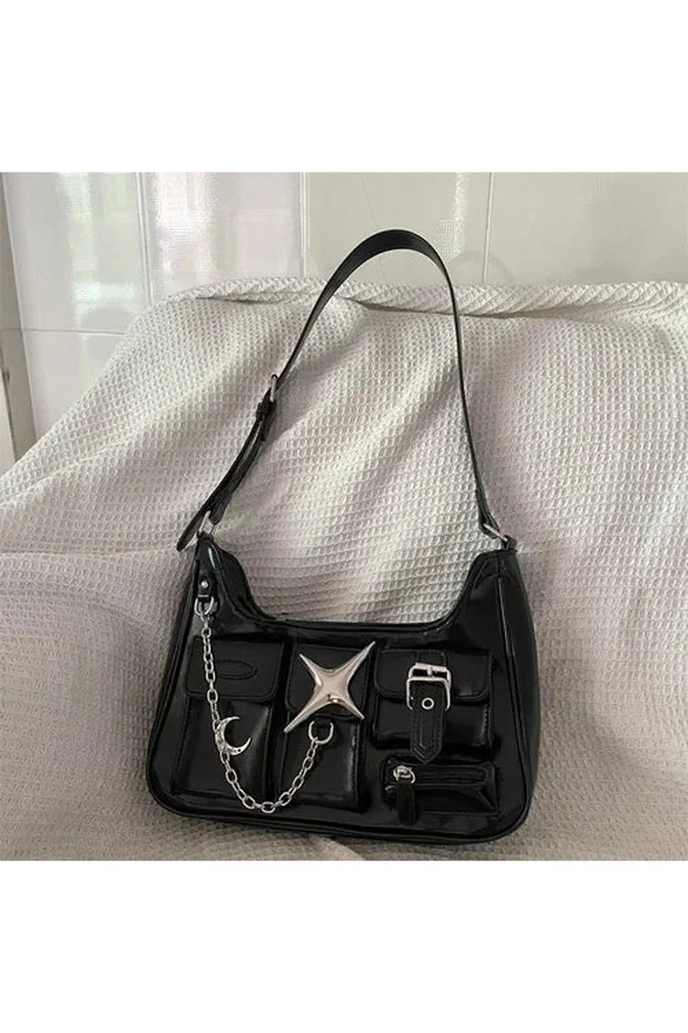 Y2k Black Chain Handbag