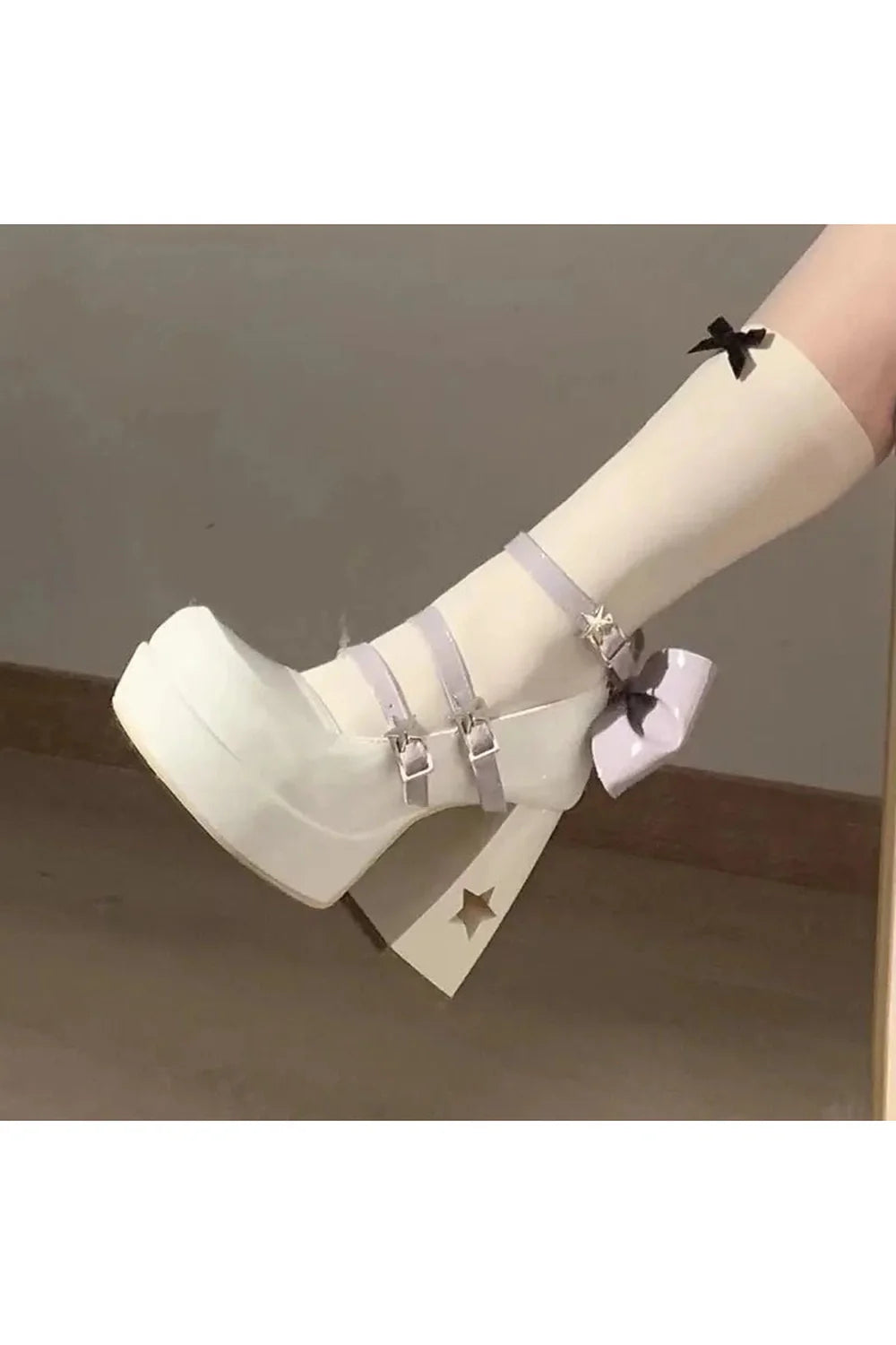 Chaussures Mary Jane à plateforme épaisse Y2K pour femmes