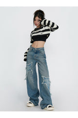 Y2k Embroidered Denim Pants