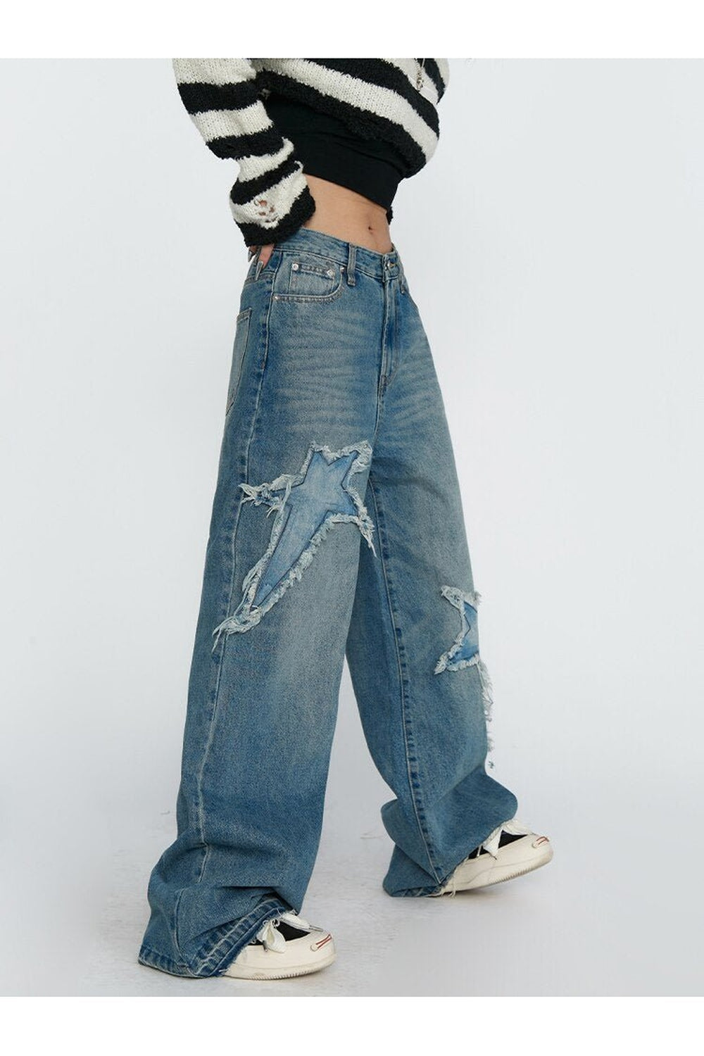 Y2k Embroidered Denim Pants