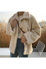 Fall Soft Shearling Winter Jacket