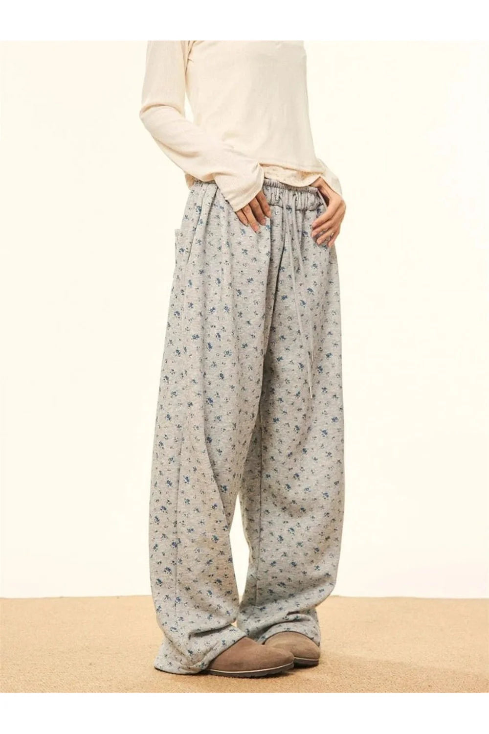 Y2K Floral Sweatpants