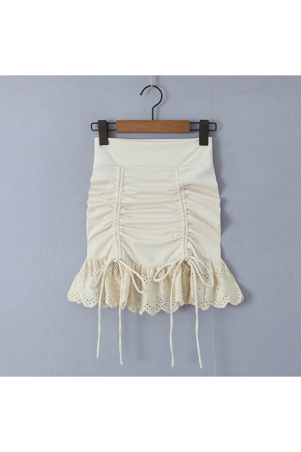 Y2K Lace Hem Mini Skirt