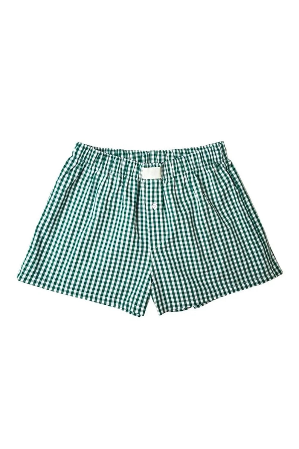 Y2K Plaid Pajama Shorts