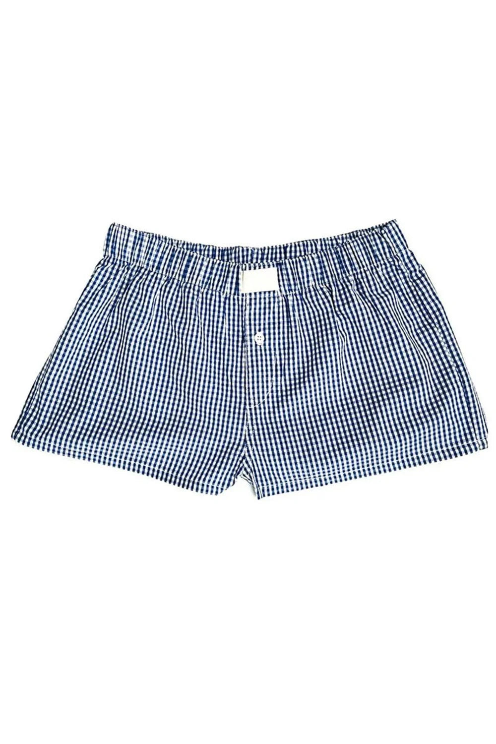 Y2K Plaid Pajama Shorts