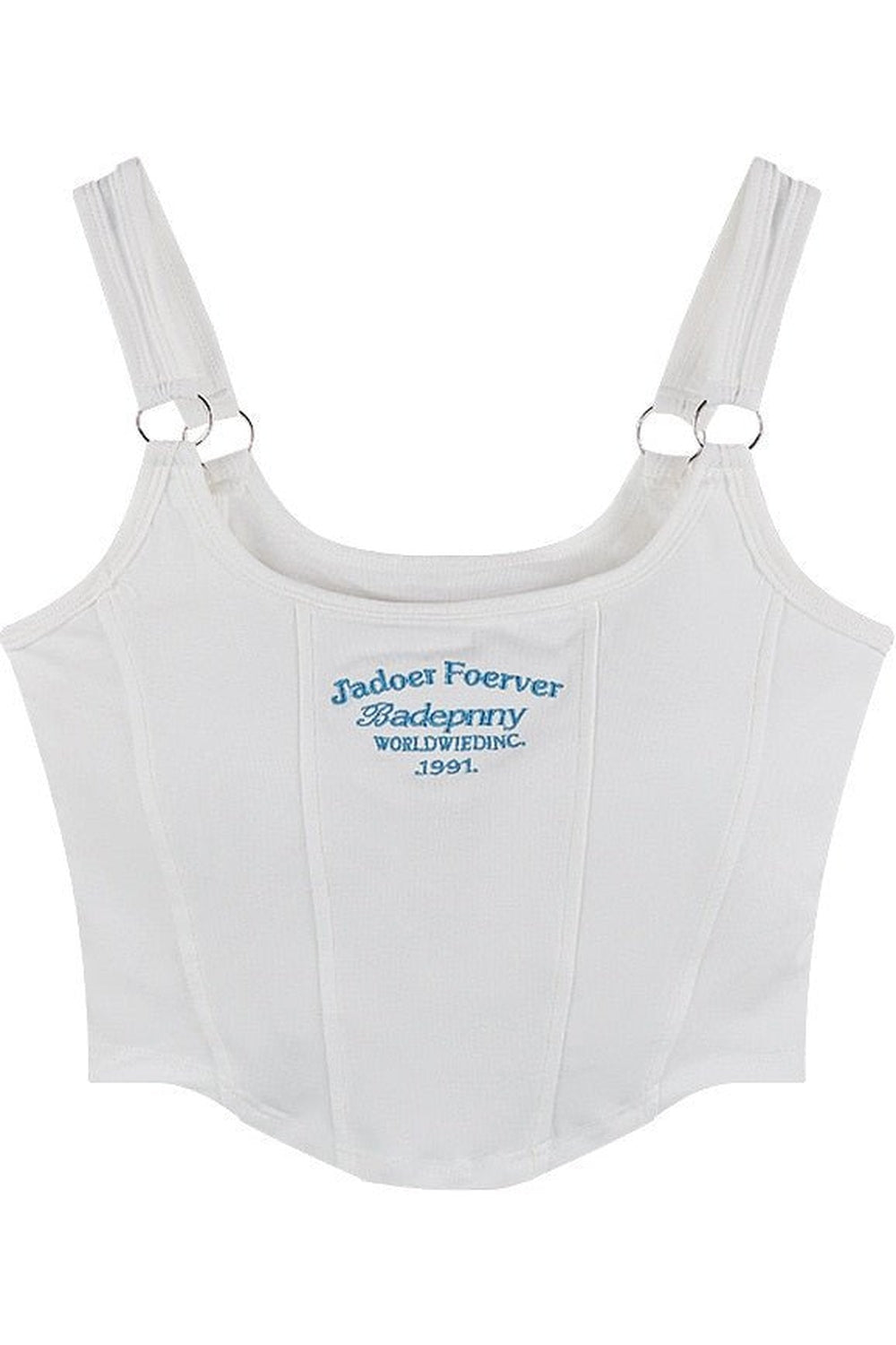 Y2K slogan crop top